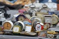 A large weekly flea market in Vienna, Austria, Europe Royalty Free Stock Photo